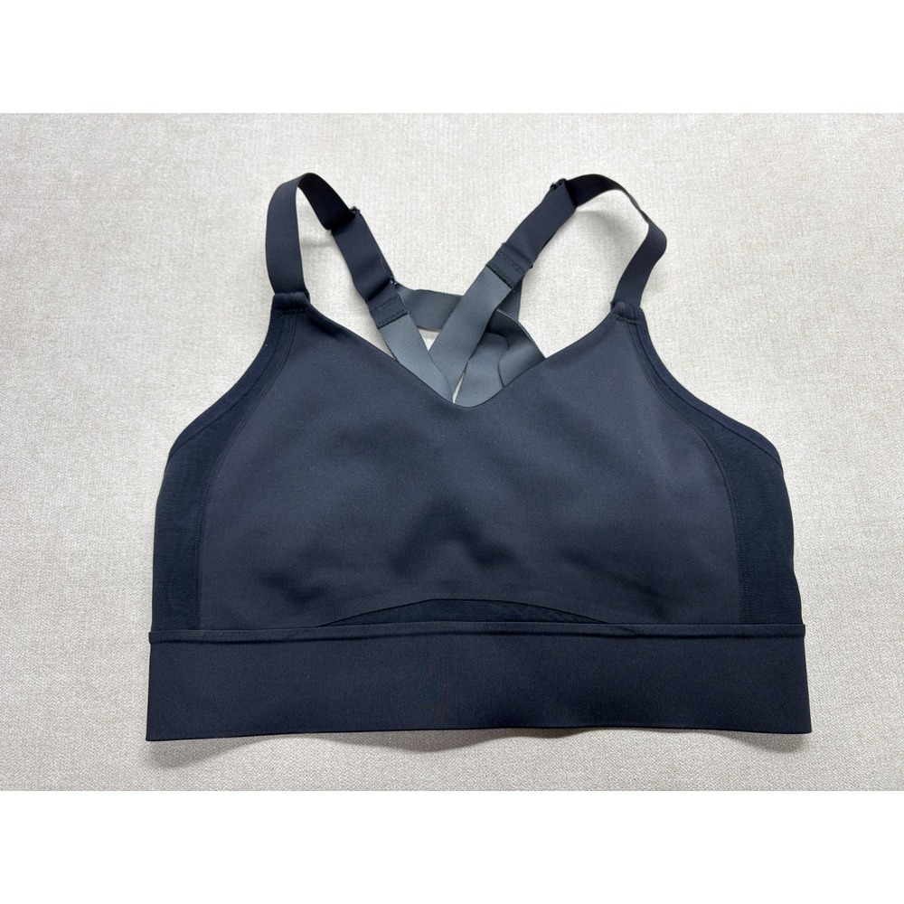 Brooks Drive Interlace Run Bra 30DD/E Black High Impact Sports Bra 350082